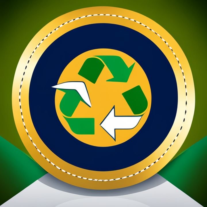 Un cartel con las palabras "Reciclaje responsable: cumple con las políticas y regulaciones de la economía circular"